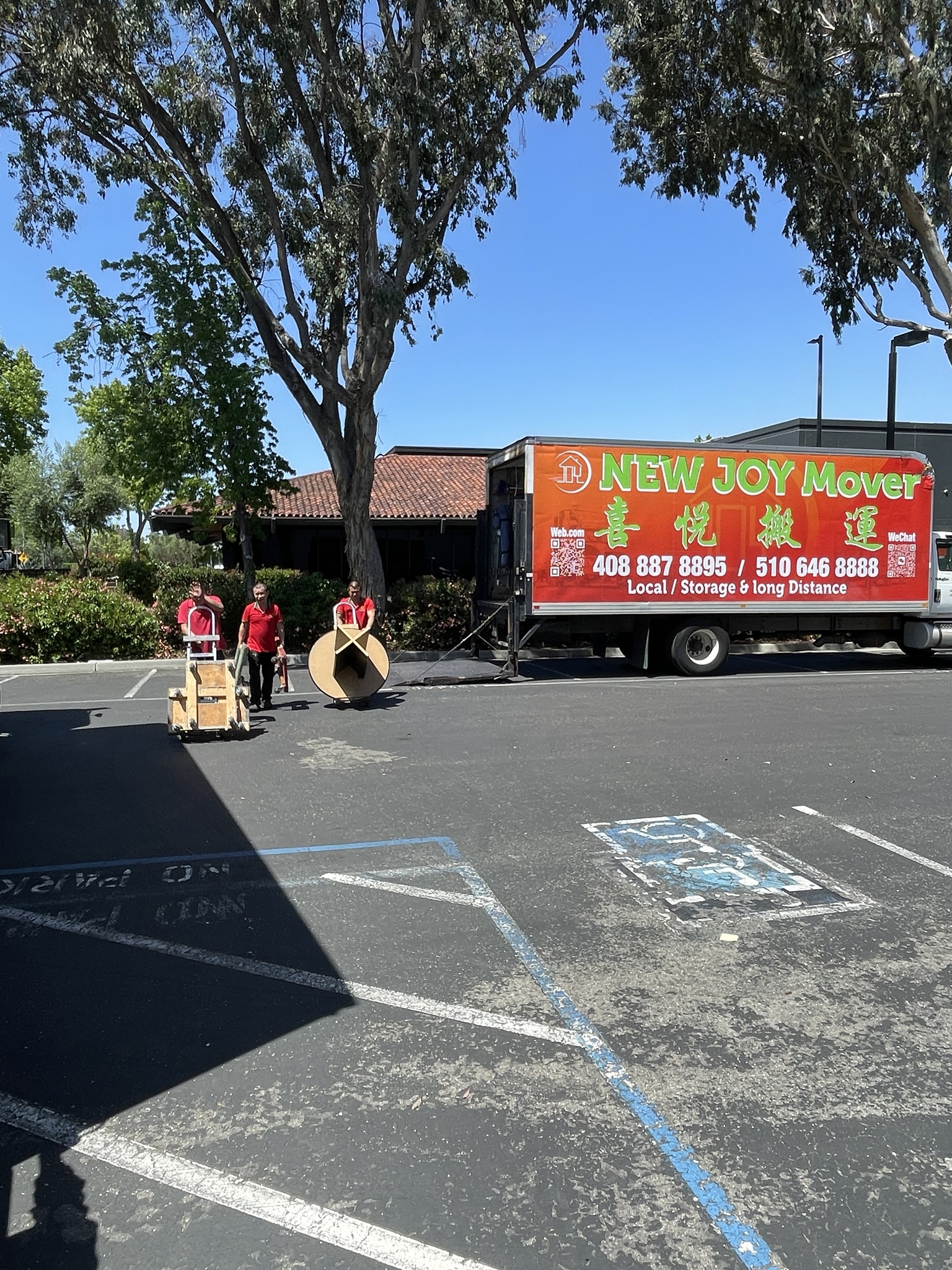 New Joy Moving truck ready for a moving job