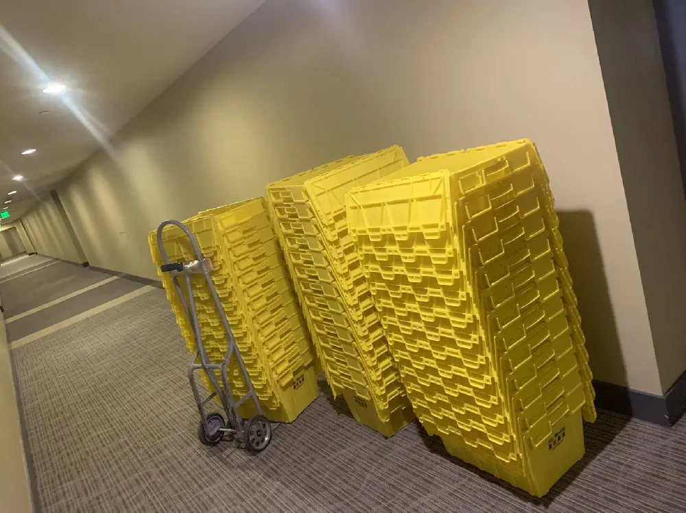 Moving truck and team